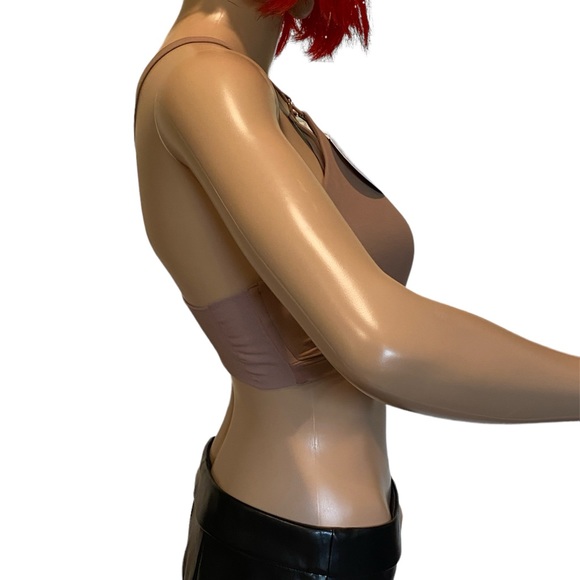 SPANX Bra-llelujah! Mama Nursing Racerback Wrap Bra Cafe Au Lait Size Large NWT - Picture 7 of 11